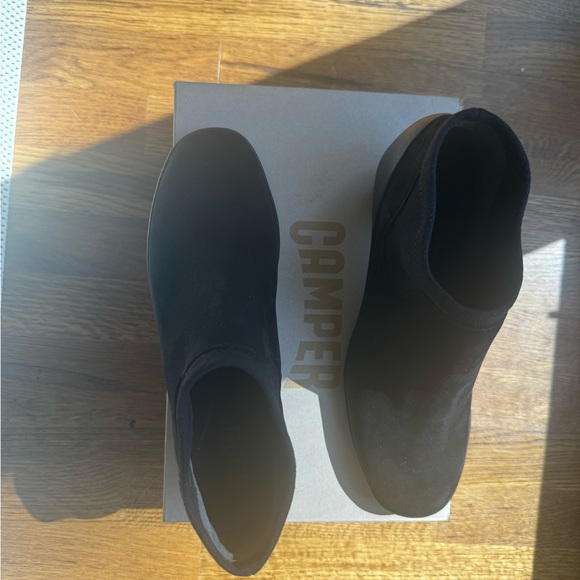 NEW IN BOX - CAMPER ALRIGHT ANKLE BOOT Black Suede - Picture 11 of 12
